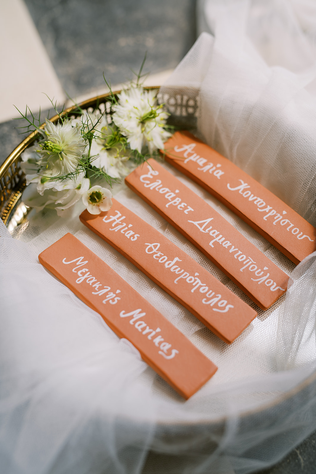 terracotta name cards