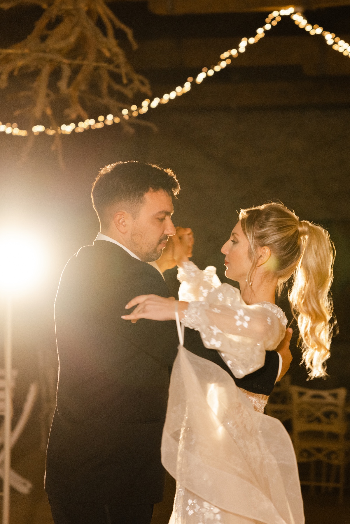 First dance waltz at romantic destination wedding in France
