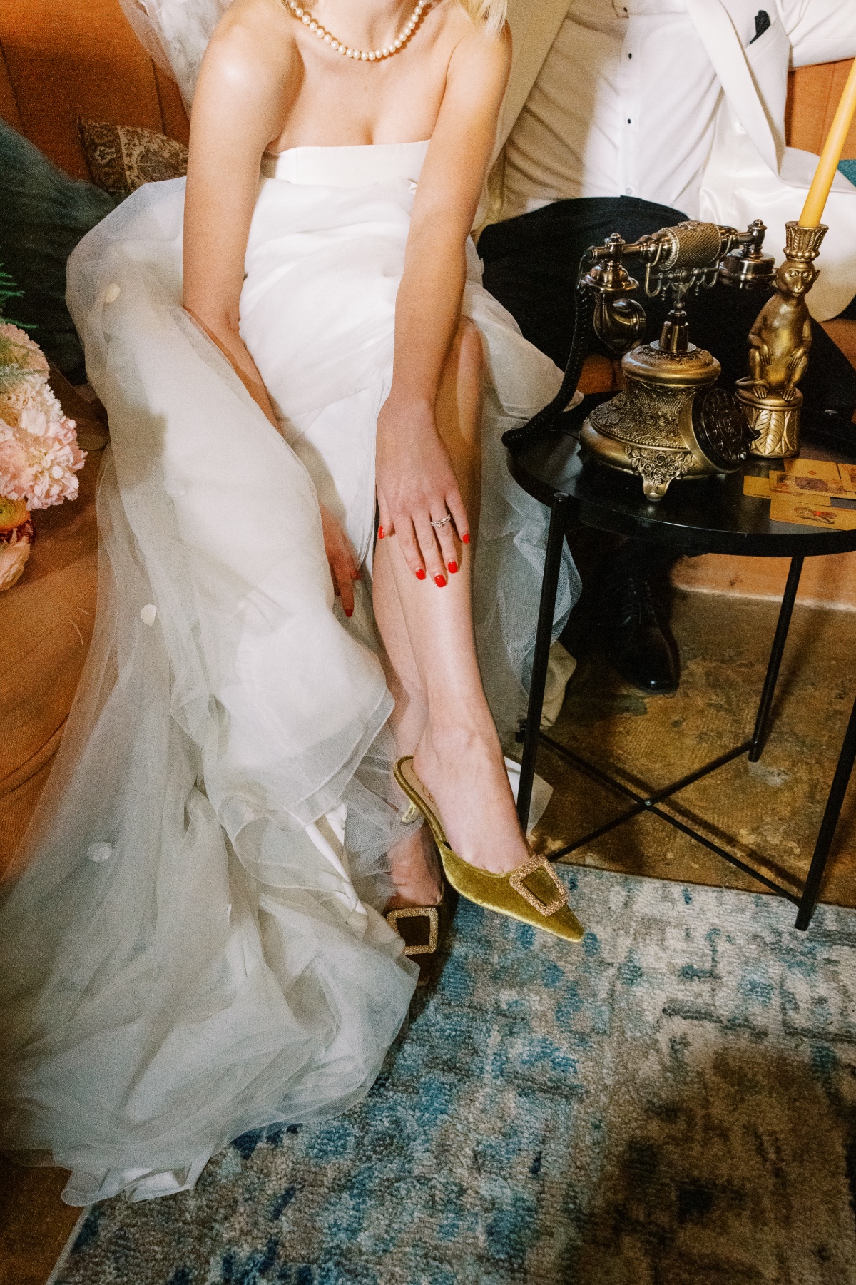 velvet bridal shoes