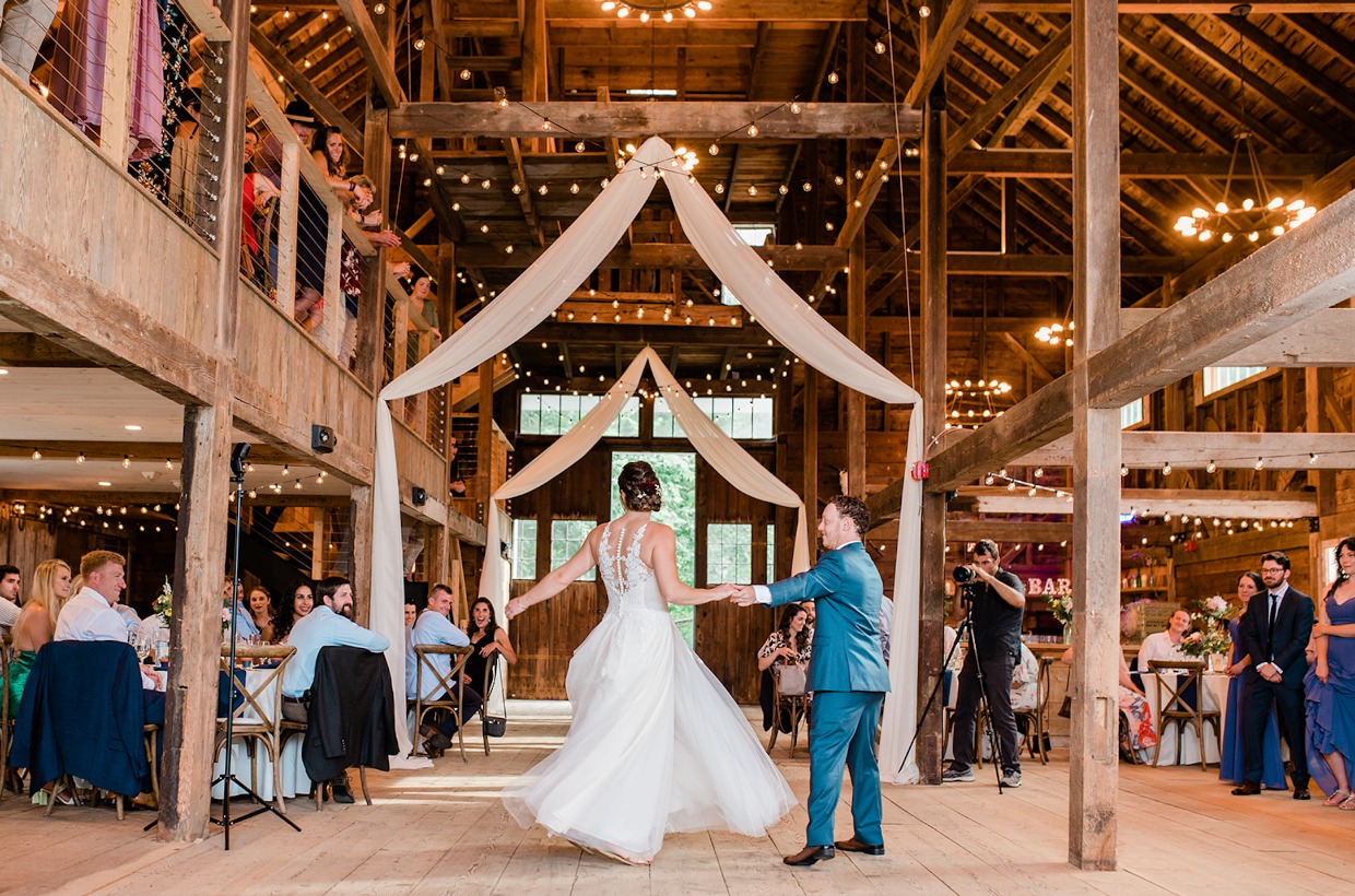 Saltonstall Farm rustic barn wedding venue in New Hampshire