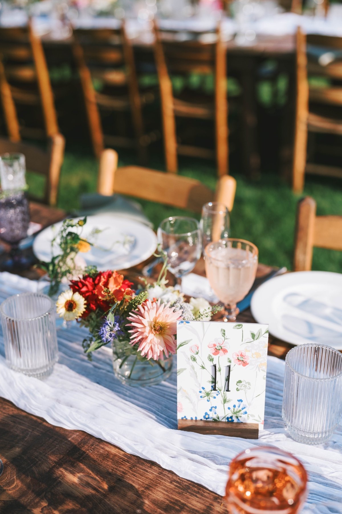 floral table number