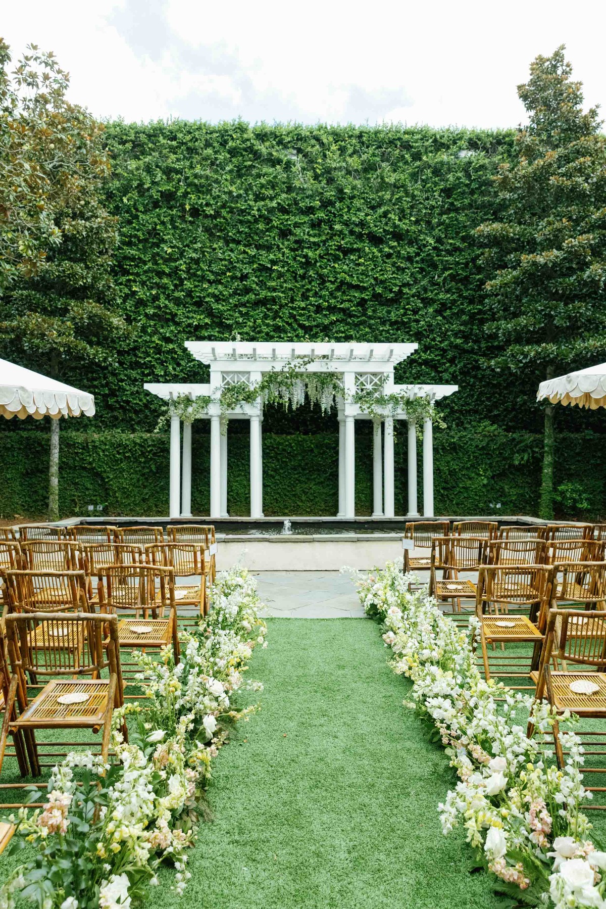 Elegant Italian inspired garden gazebo wedding venue in Charleston