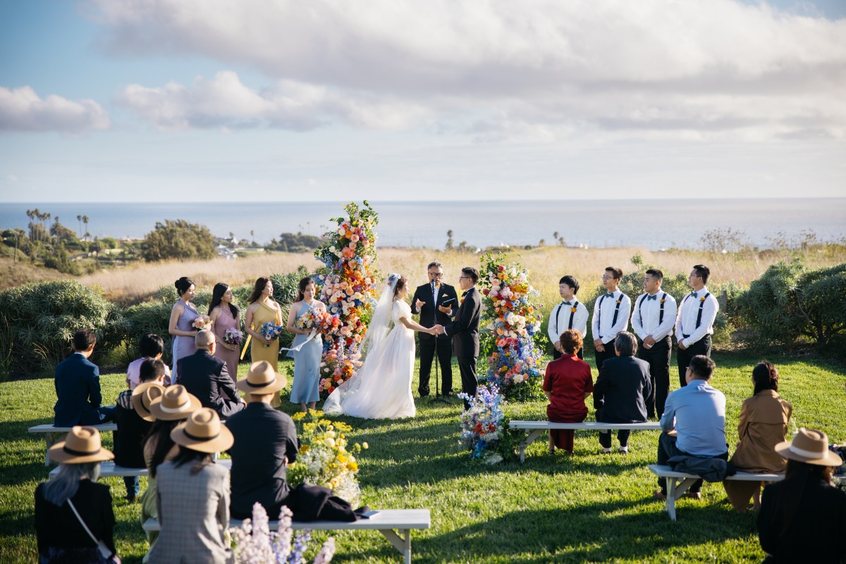 oceanview wedding ceremony