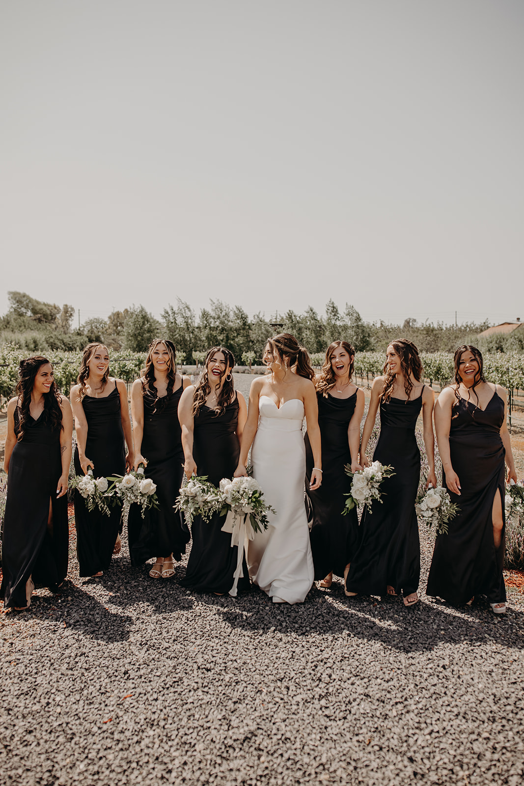 black bridesmaid dressses