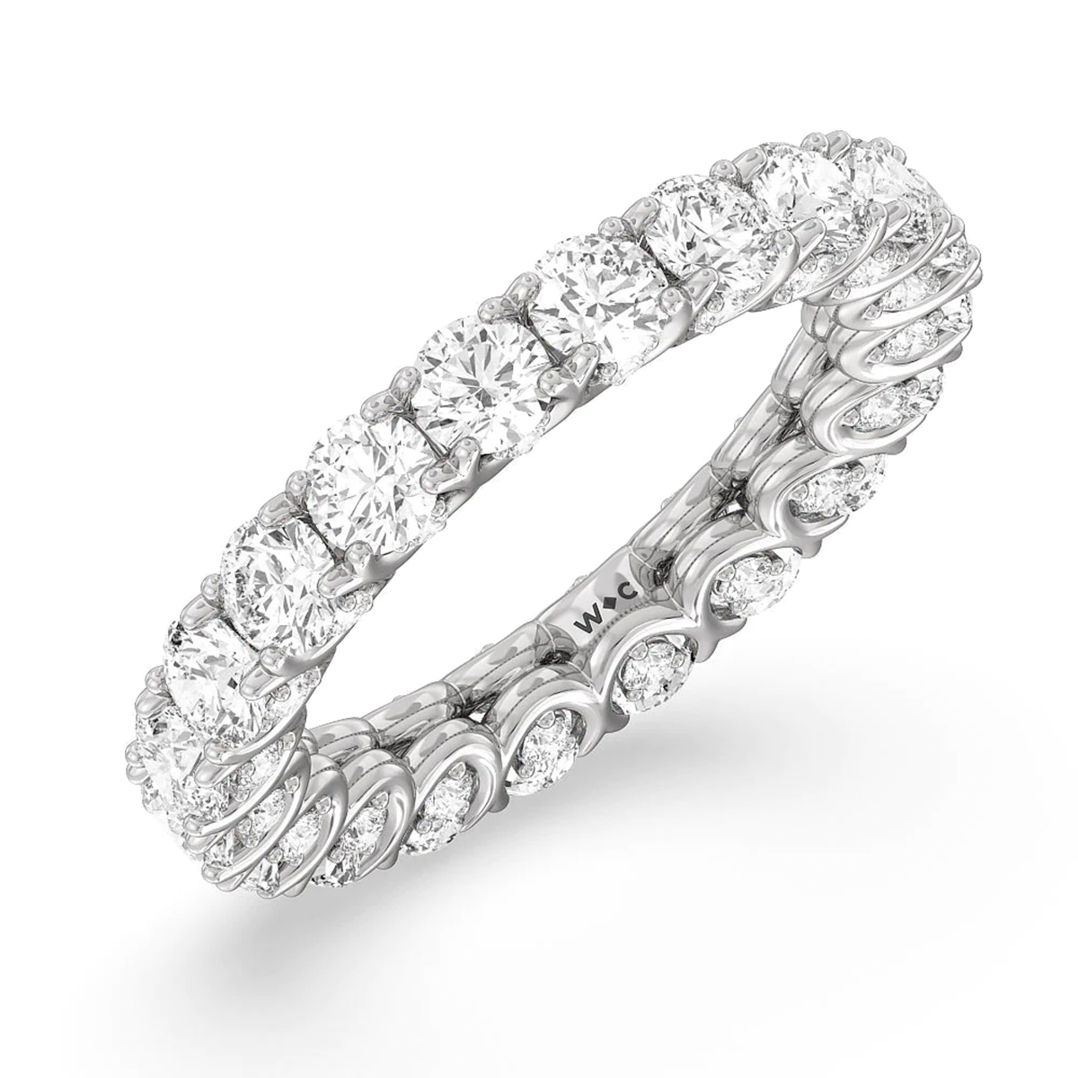 sustainable lab grown diamon eternity ring from with clarity