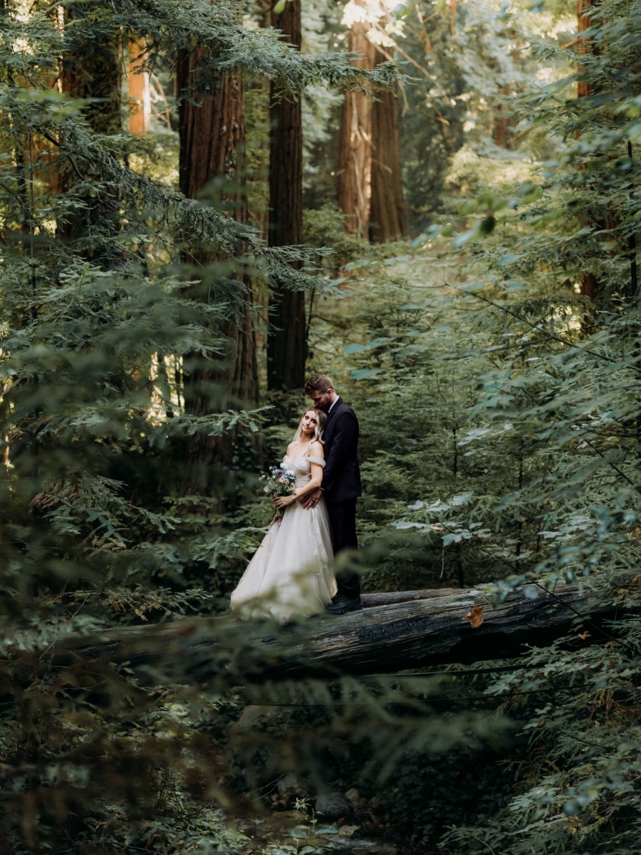 A nature-lover's dream micro wedding under the Redwoods in Big Sur