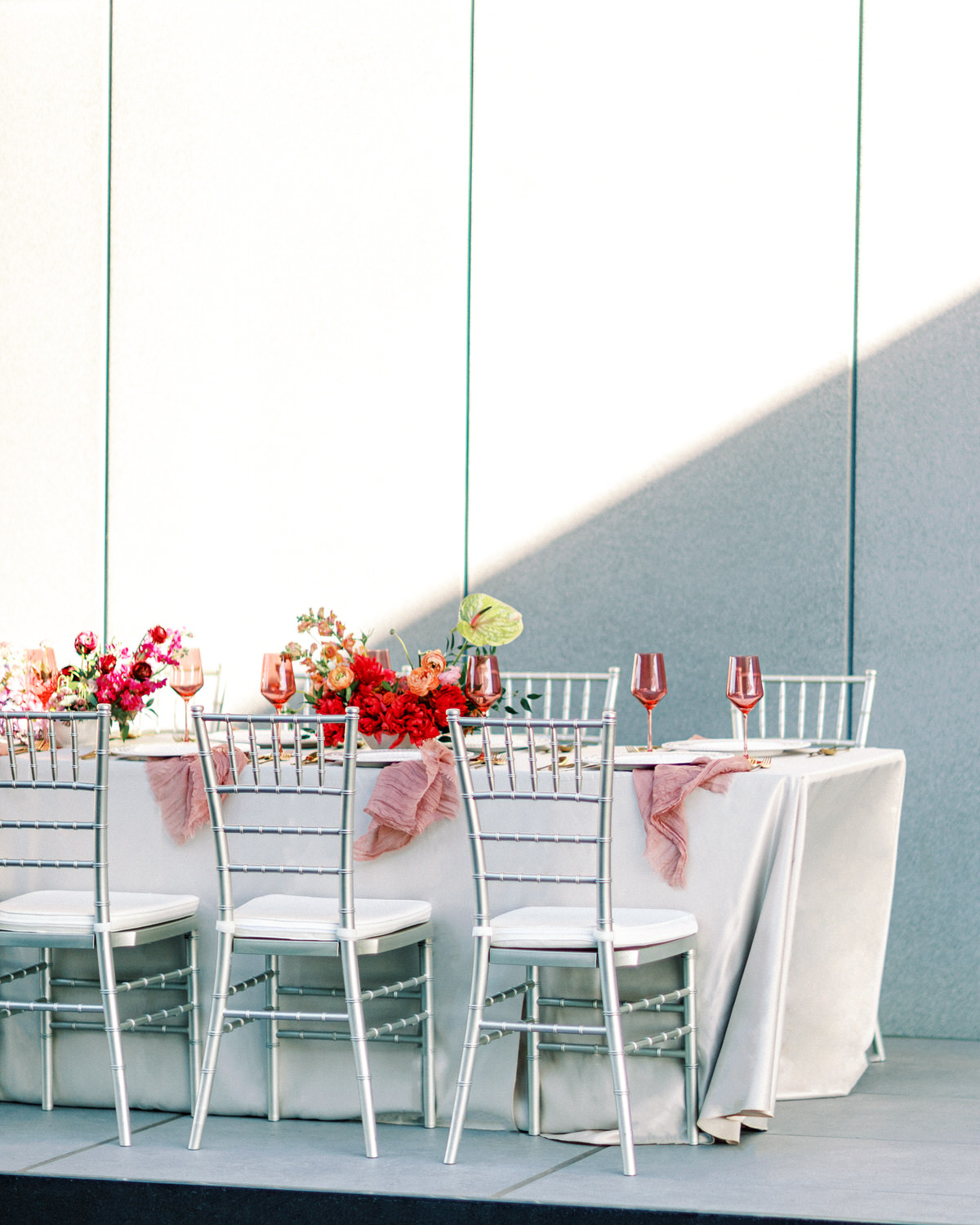 colorful wedding reception ideas