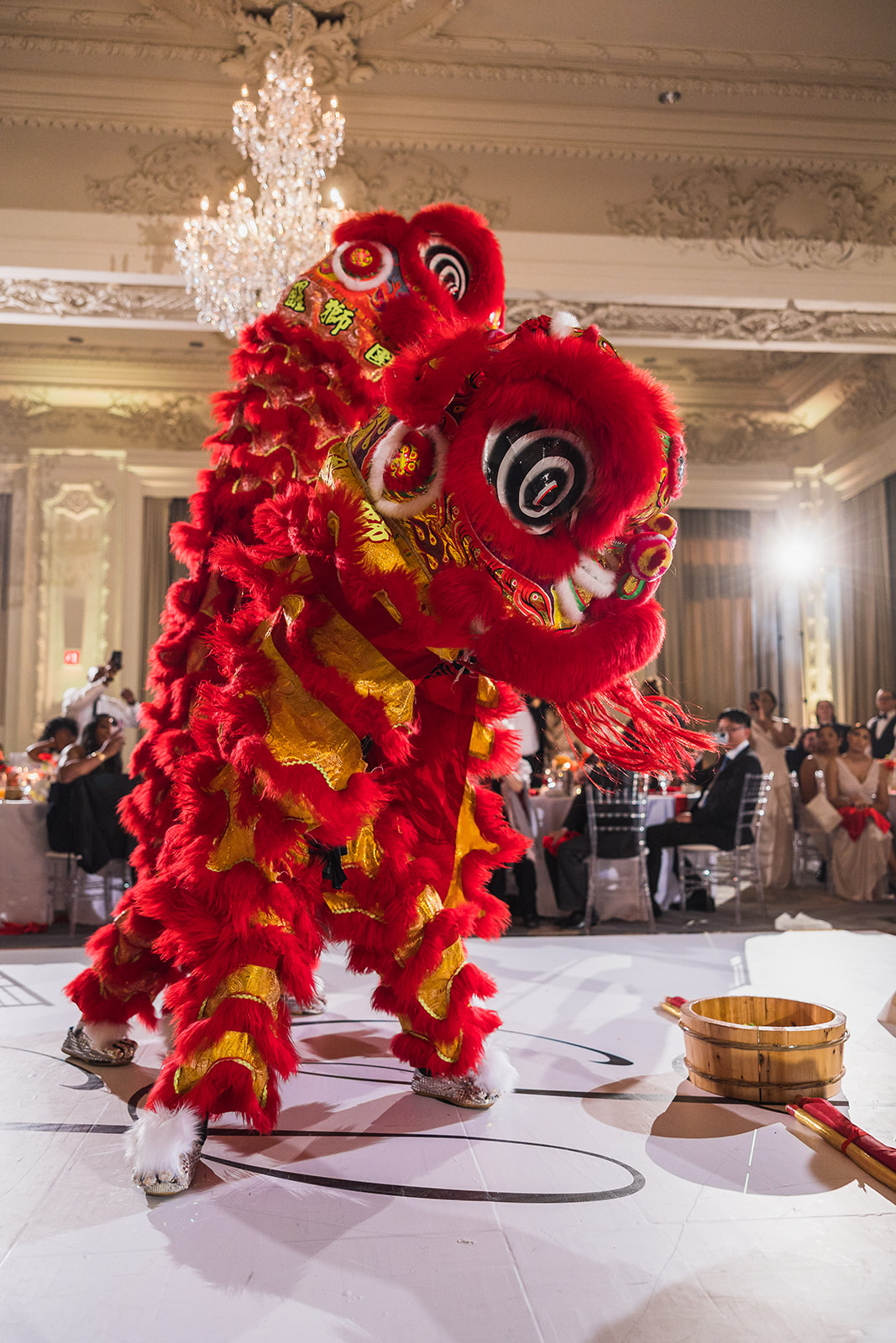 traditional Chinese dragon dancer