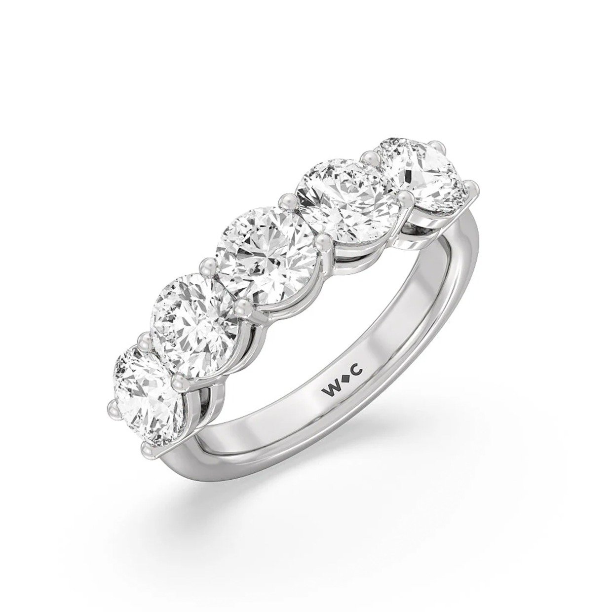 5 stone diamond anniversary ring by With Clarity