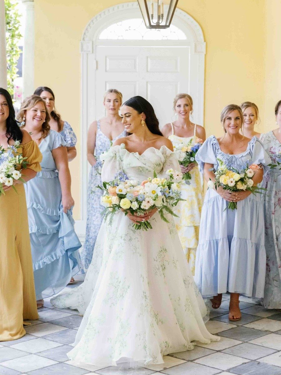 Floral forward & Italian-inspired garden wedding in Charleston