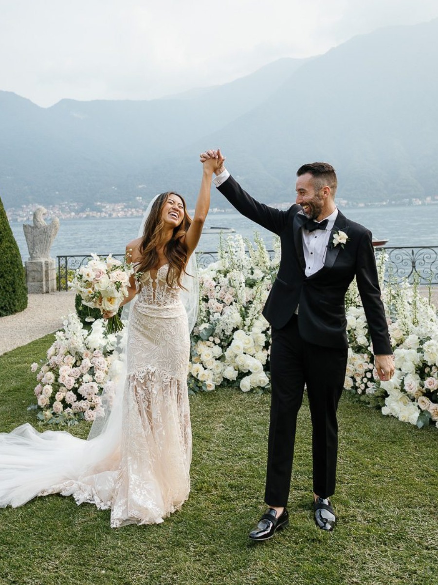 Boudoir and a boat ride bookended this intimate Lake Como wedding