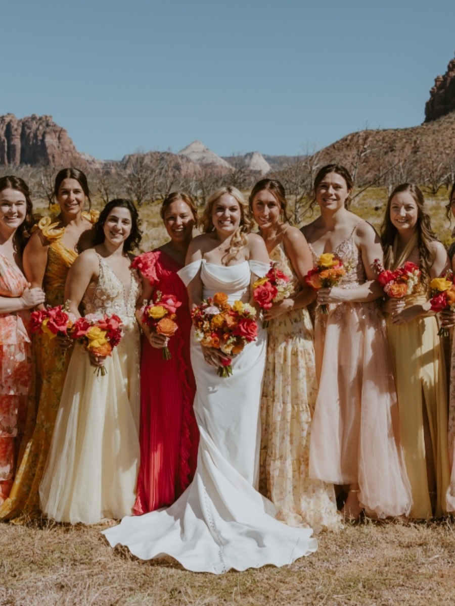 Surprises kept coming at this glamping wedding in Zion National Park