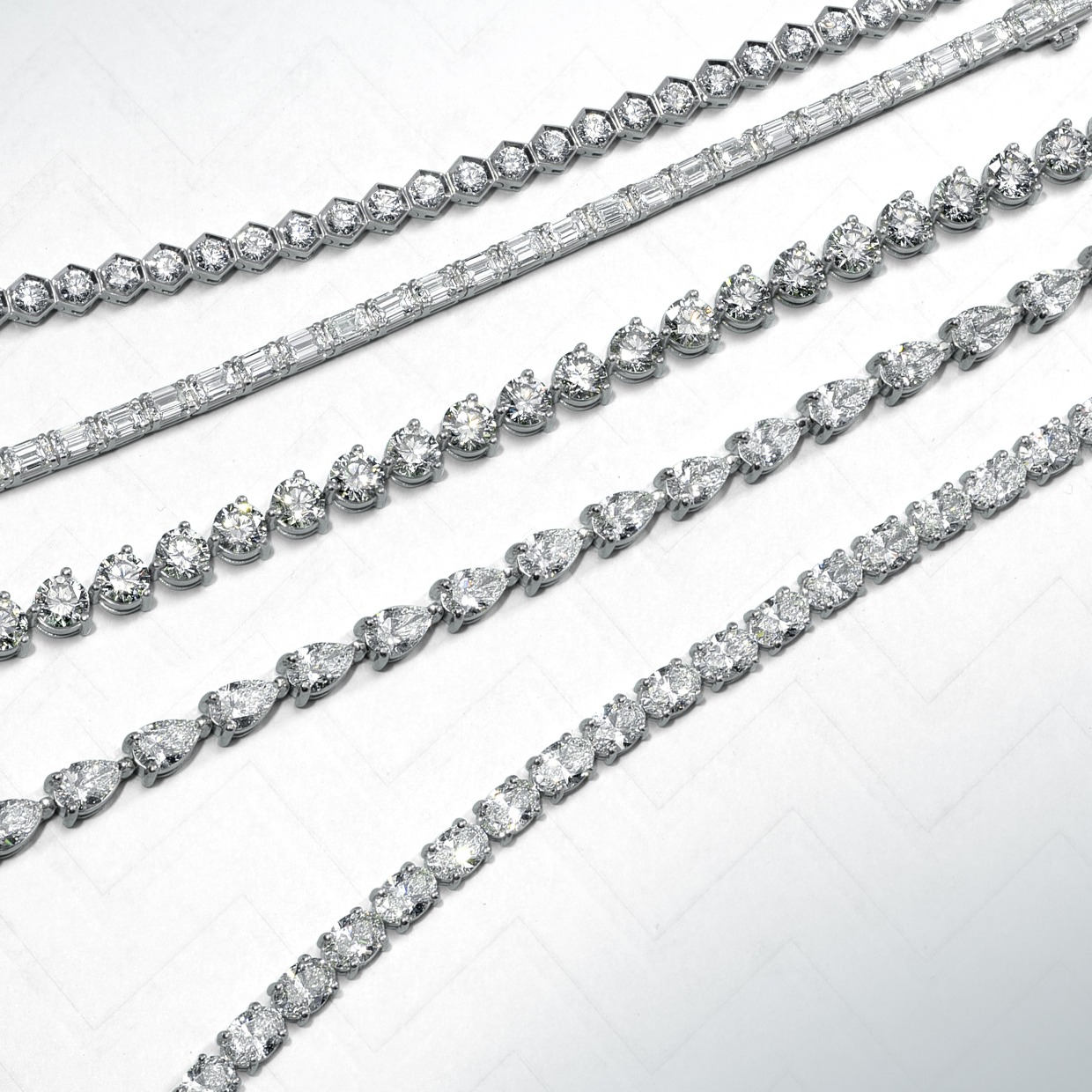 Anchor Text Diamond Tennis Bracelets-2