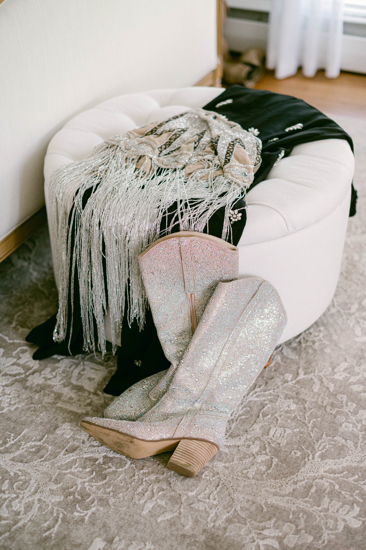 sparkly bridal cowboy boots