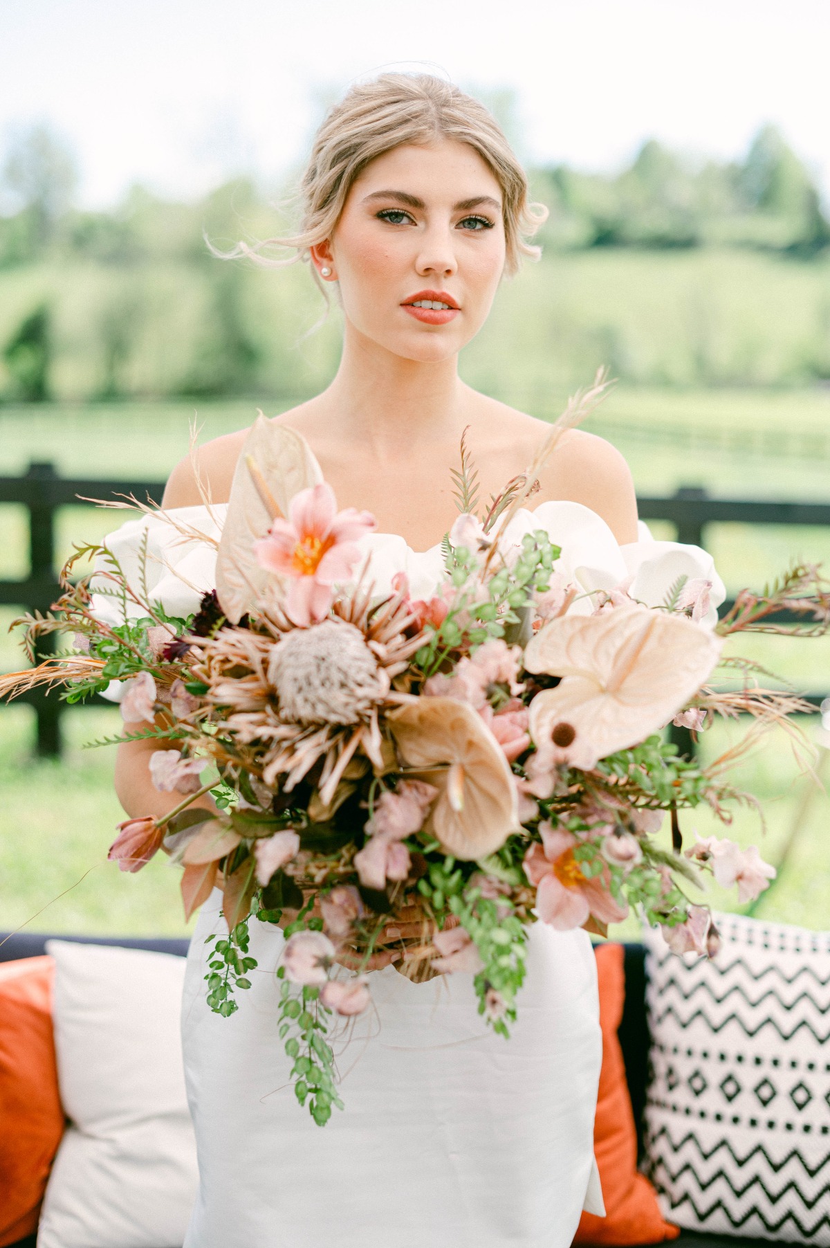 western-inspired bridal bouquet