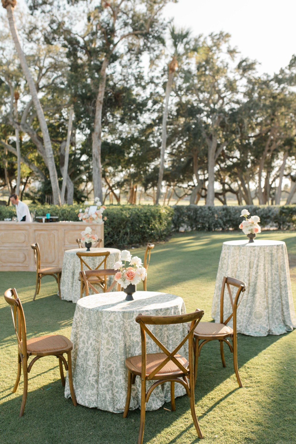 ikat patterned linens