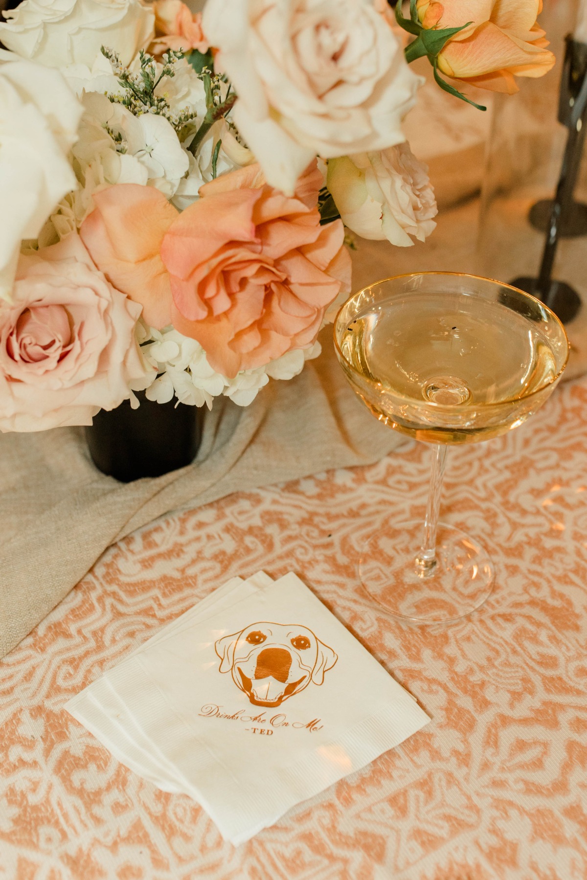 custom pet cocktail napkins