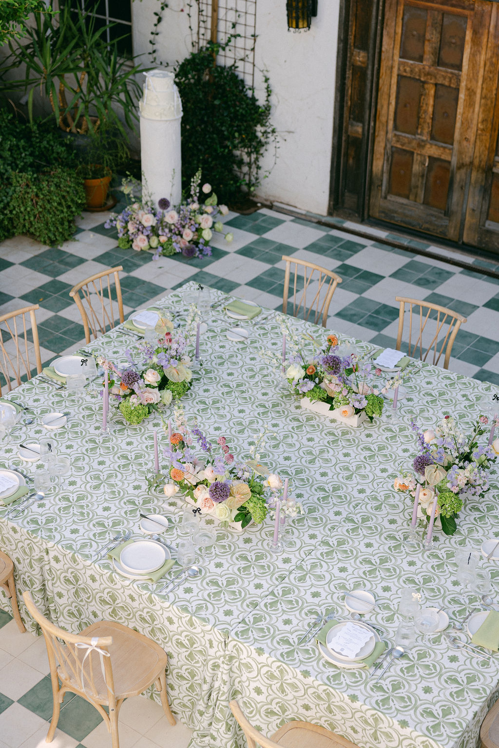 family style wedding table