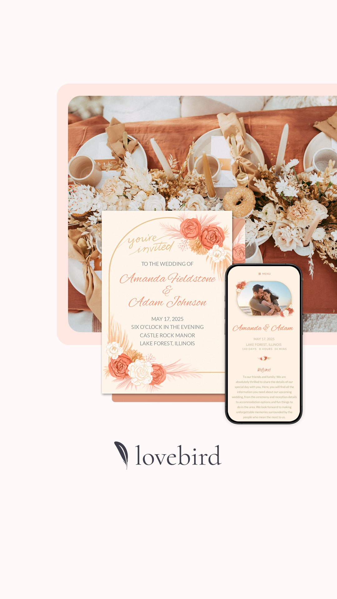 Lovebird - Inspiration - Dried Flora