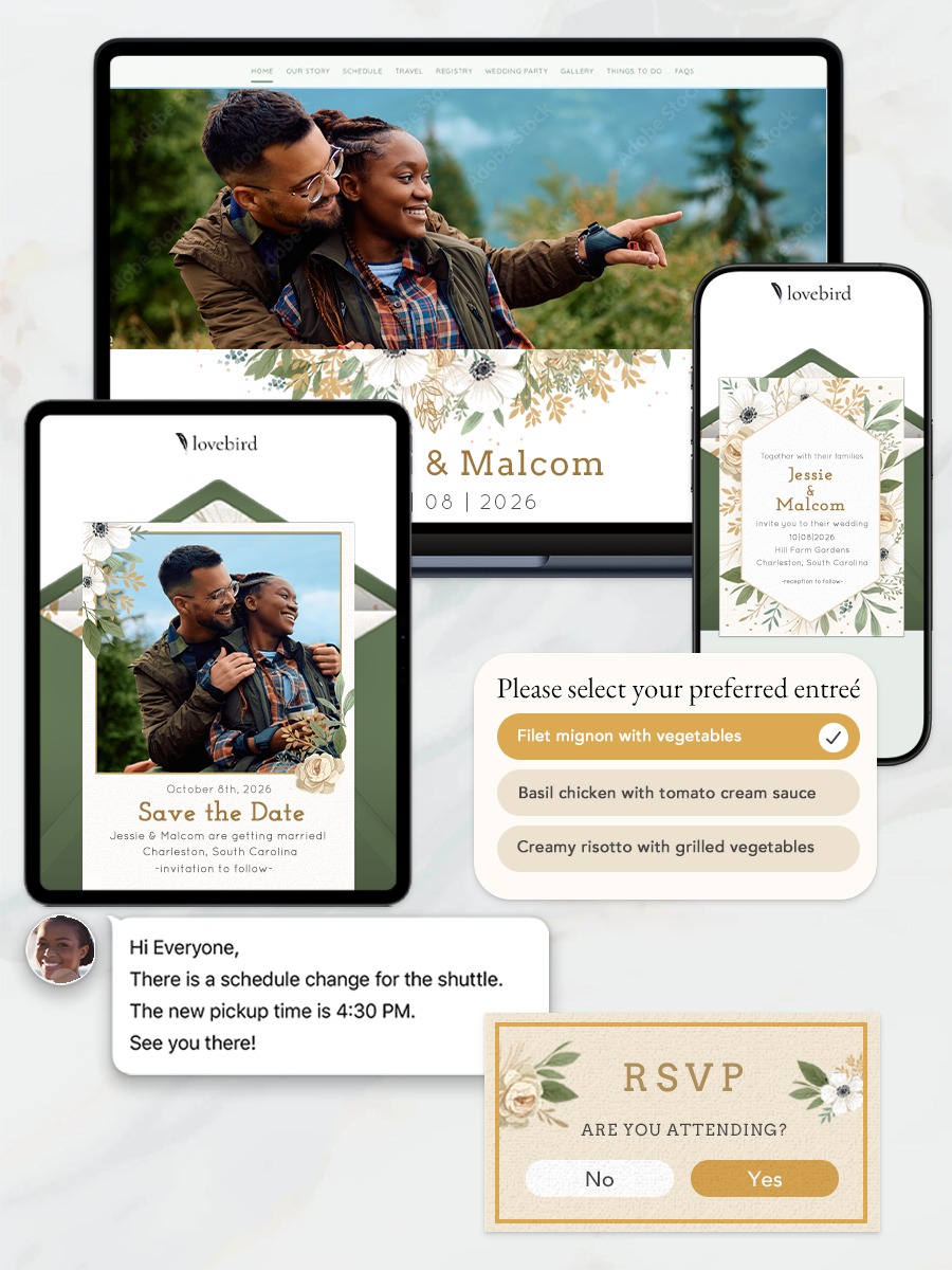 Lovebird - Suite - Cream and Gold