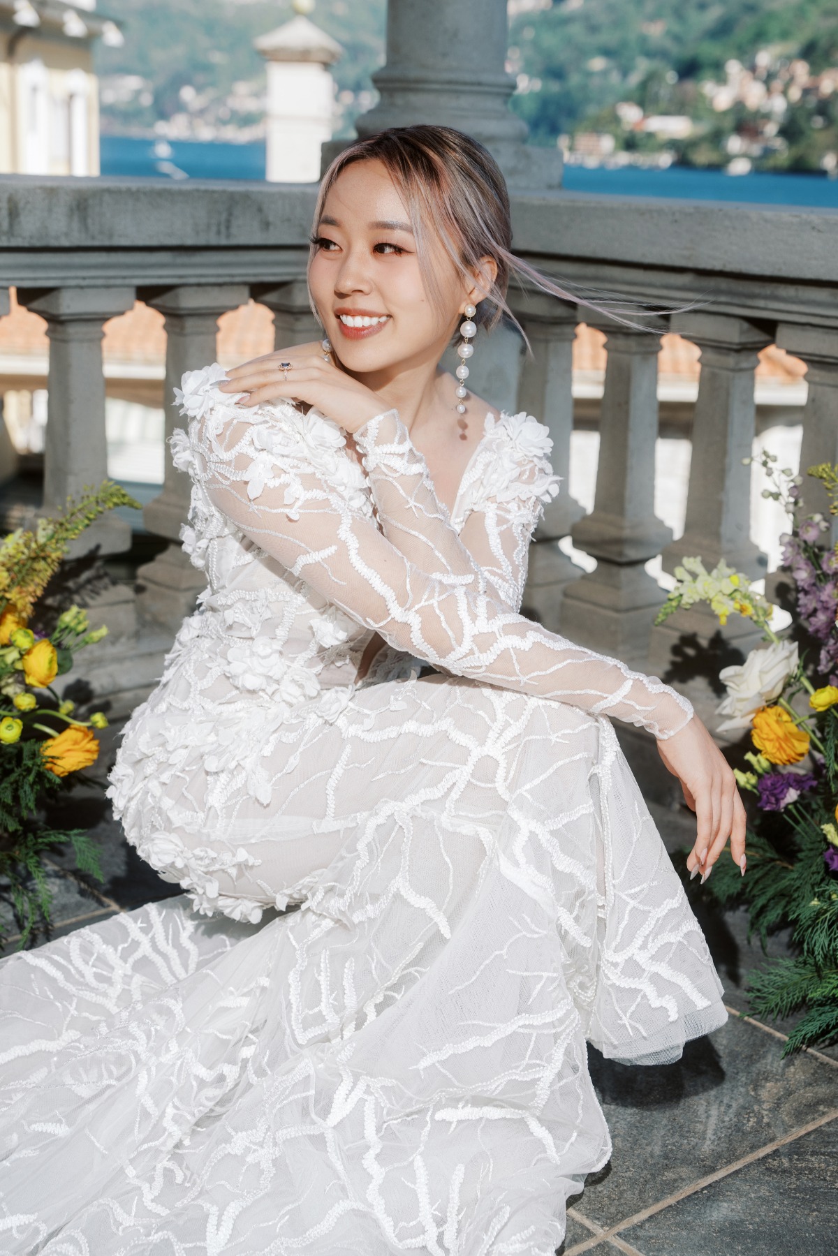 high fashion bridal look