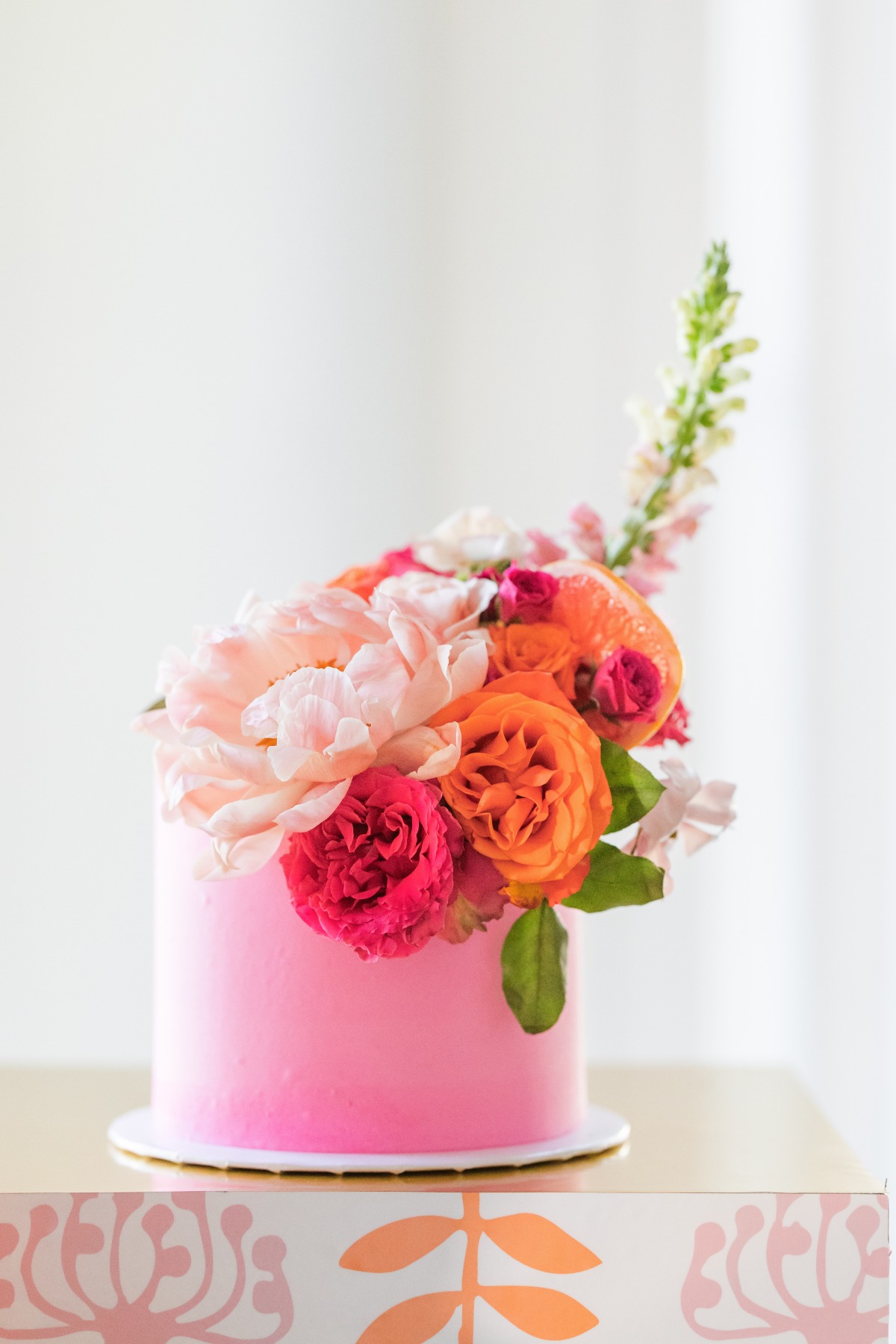 floral cake topper