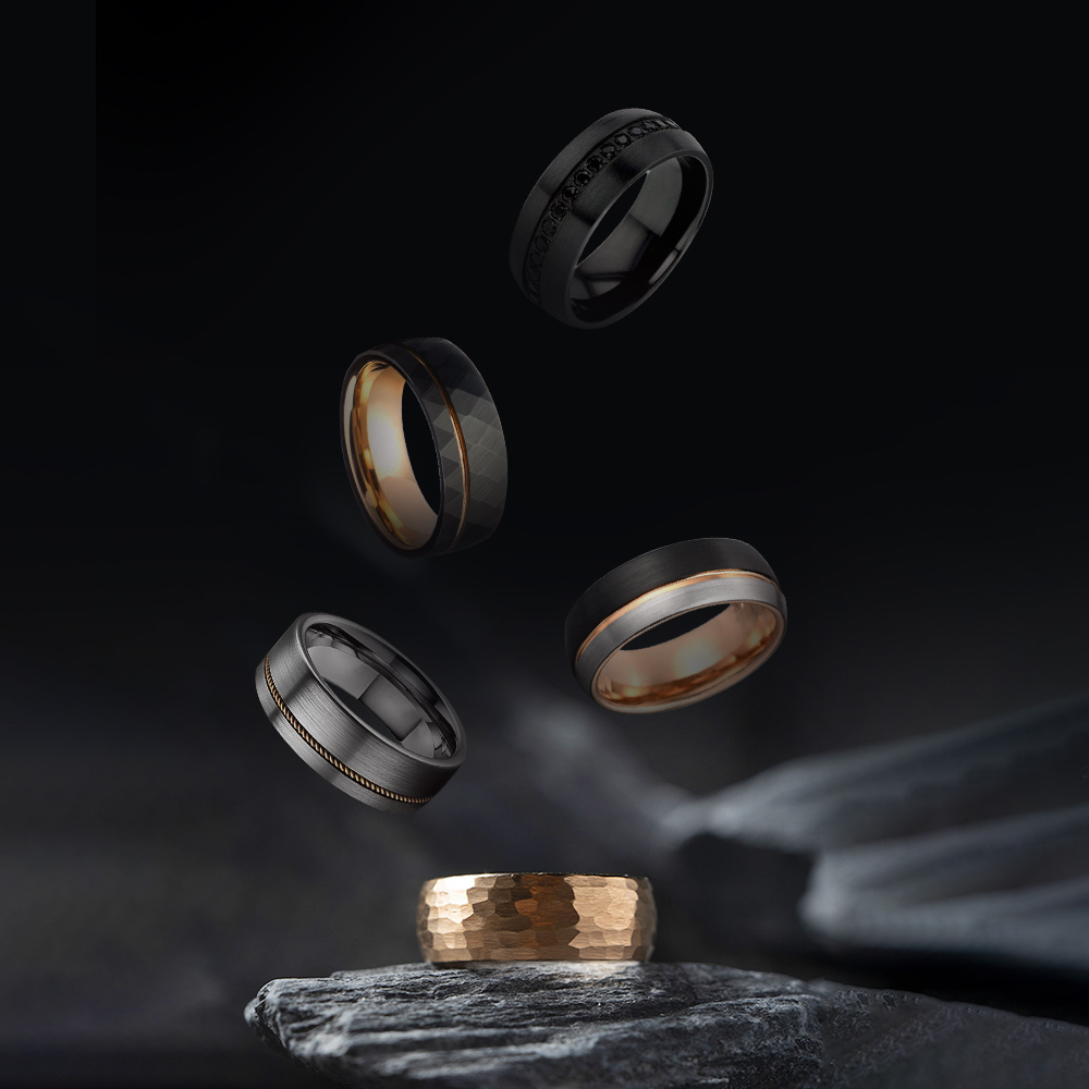 unique mens wedding bands by Gentlebands