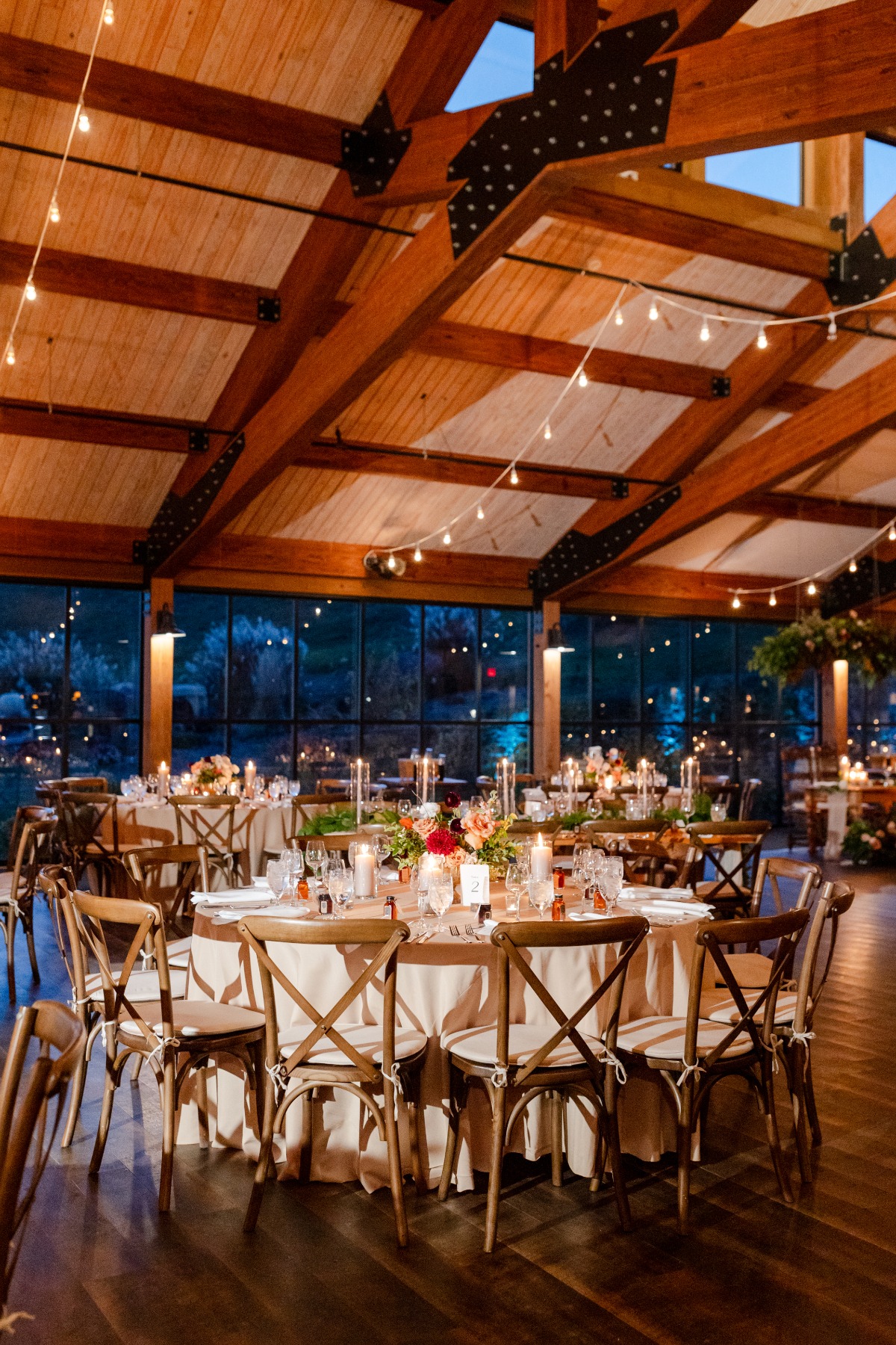 rustic barn wedding reception