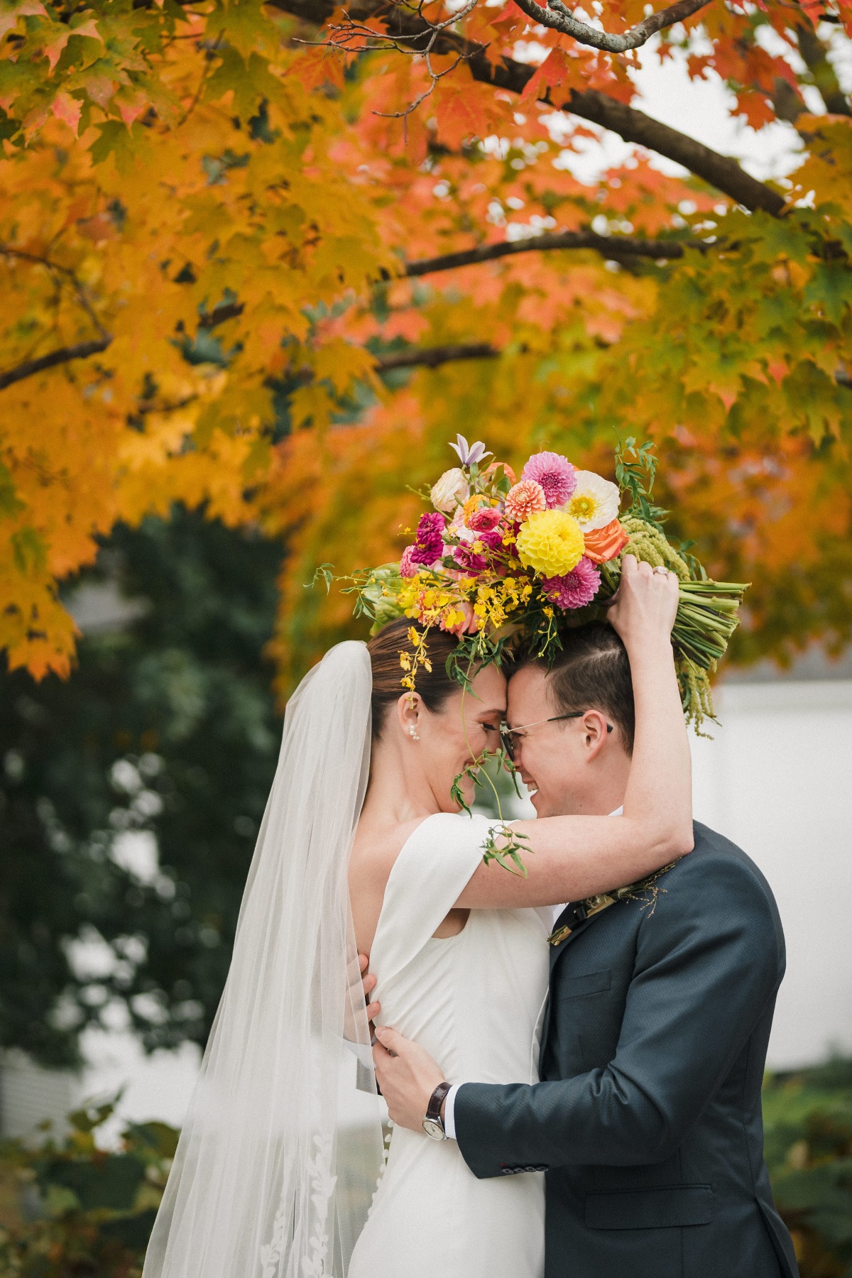 colorful fall bouquet