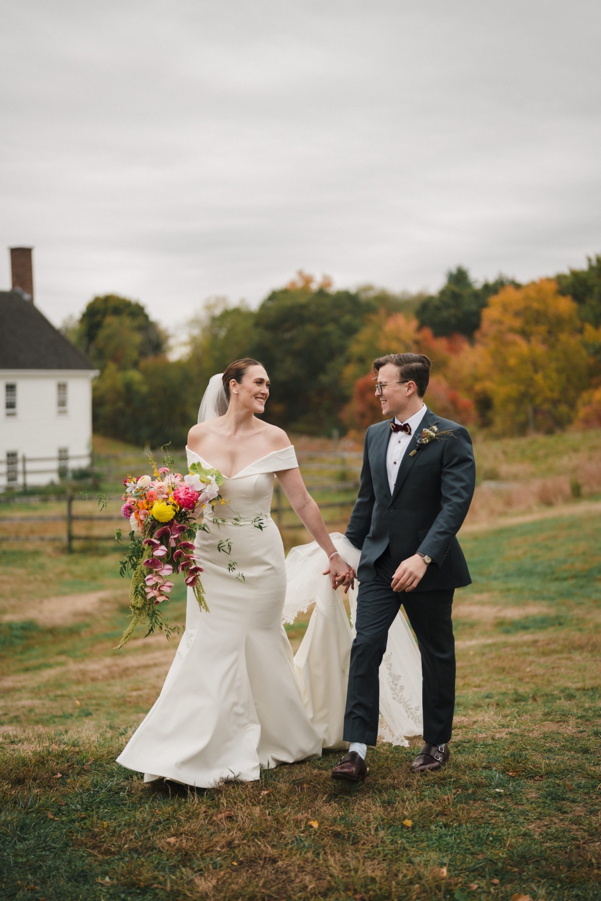 New-England farm inspired fall wedding