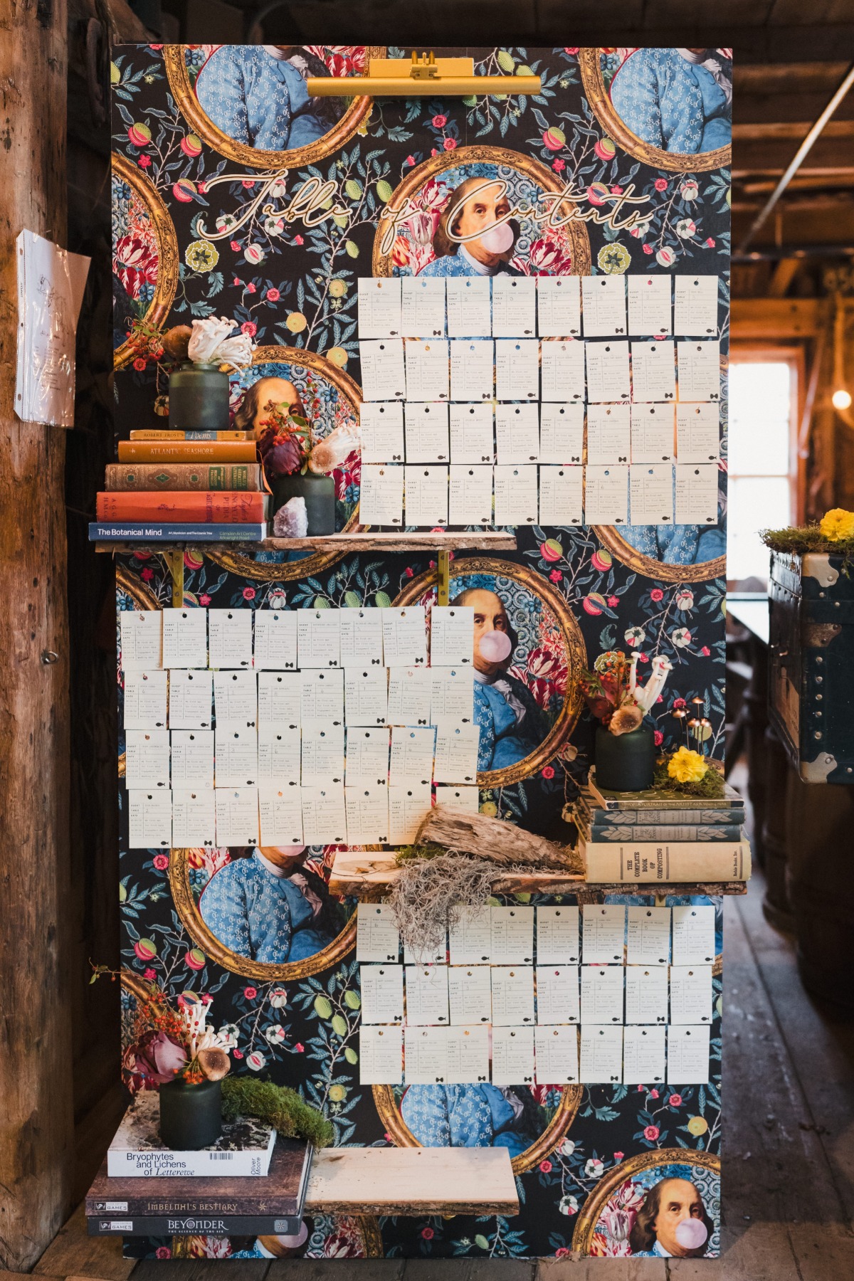 scientific library escort wall