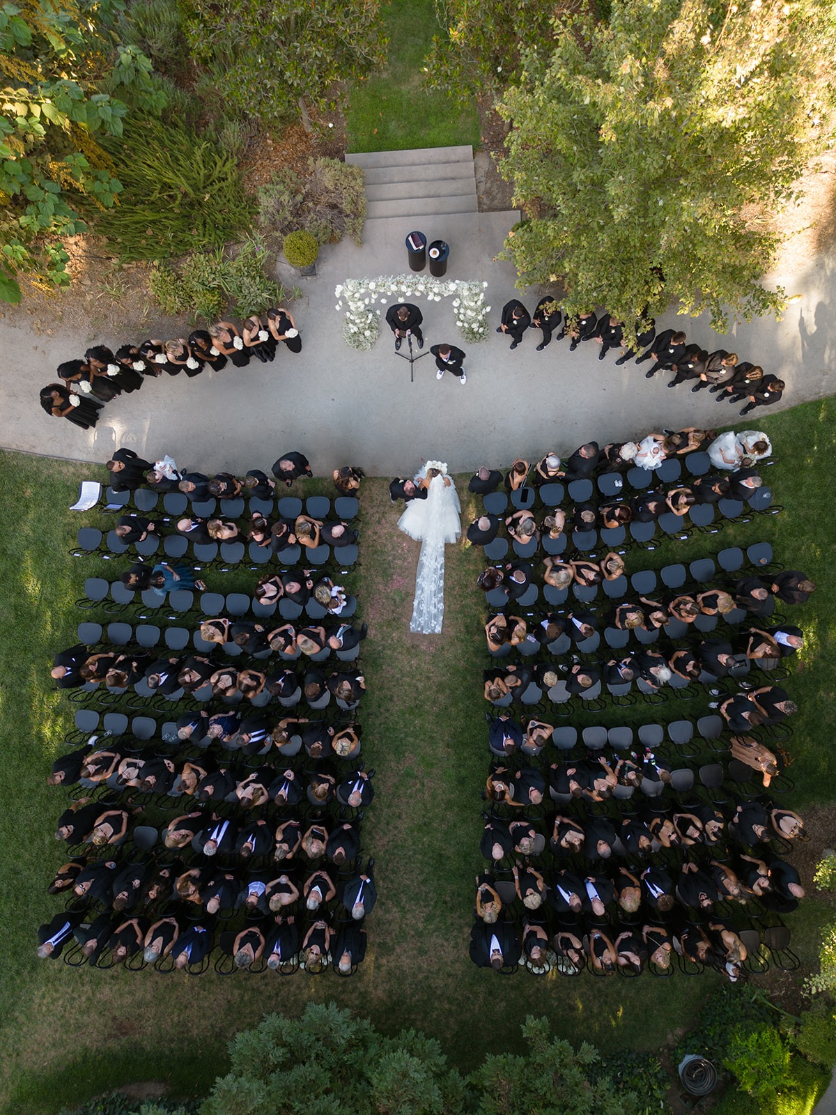 aerial wedding photography
