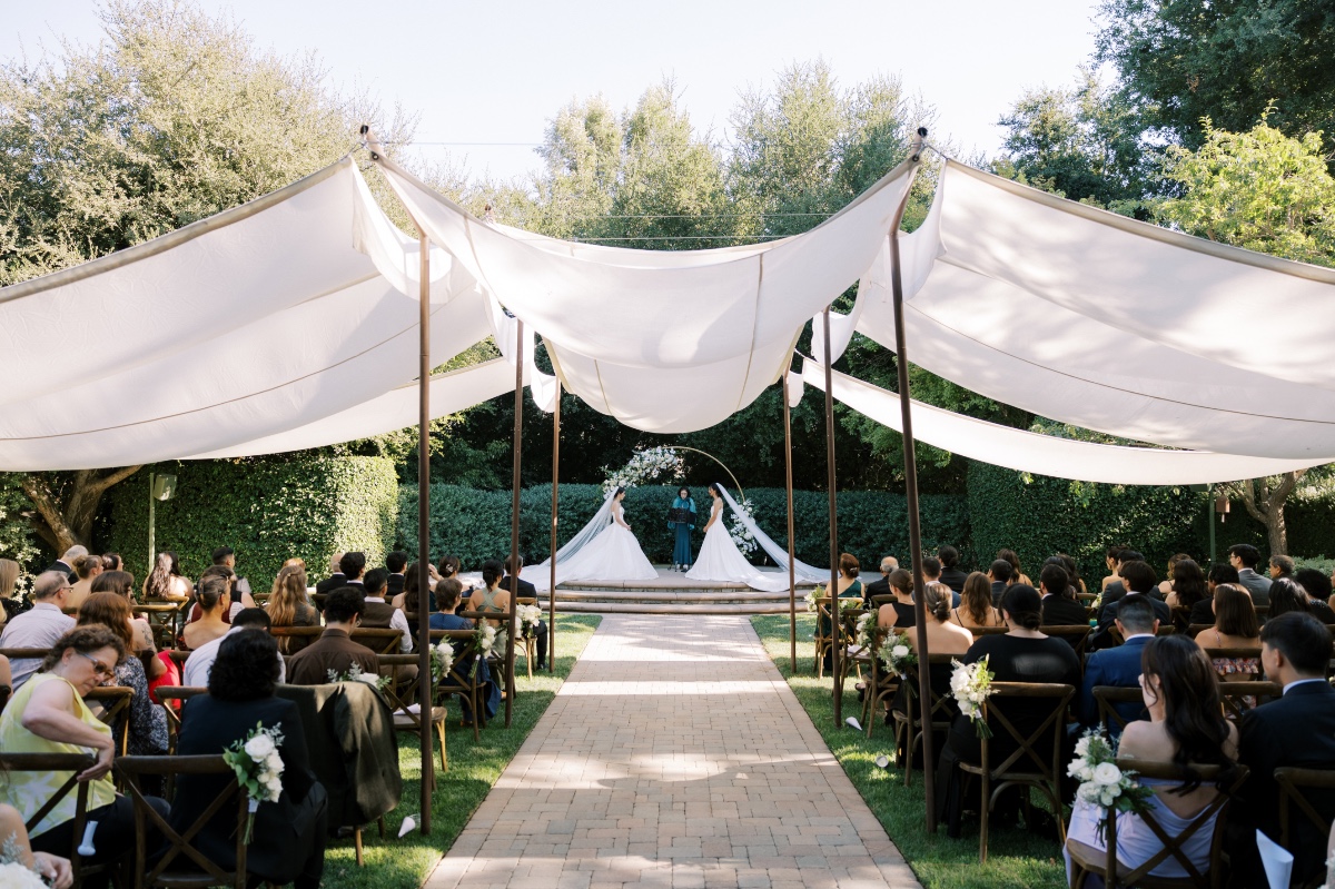tent for wedding ceremony guests