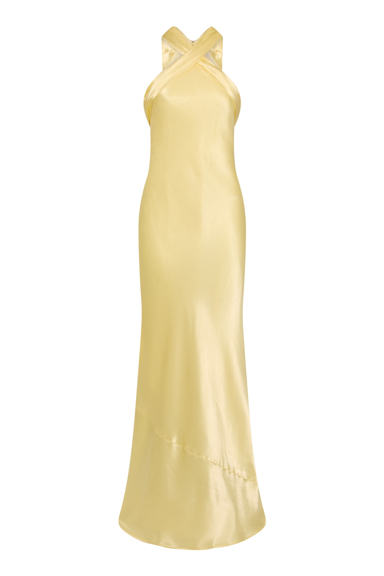 Roma_halterneck_bridesmaids_dress_lemoande_yellow 1