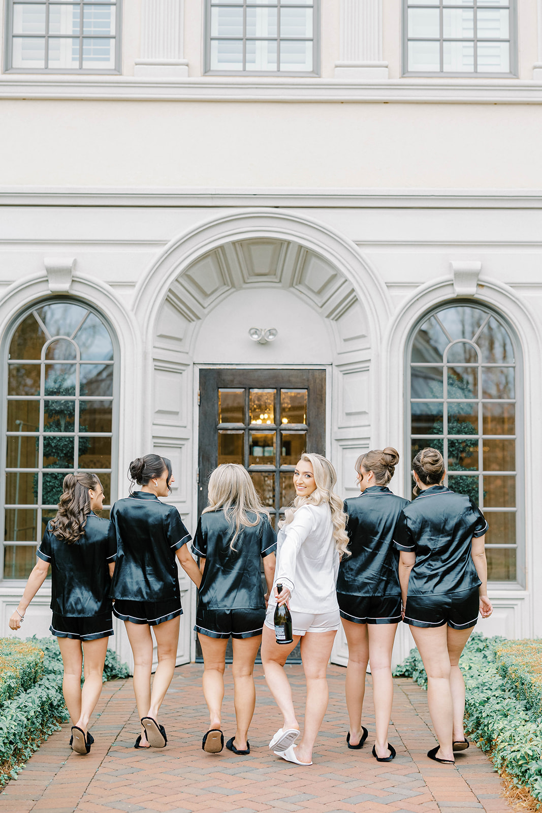 black silk pajama set