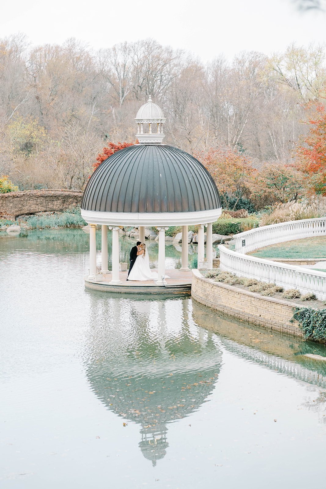 gazebo wedding portraits