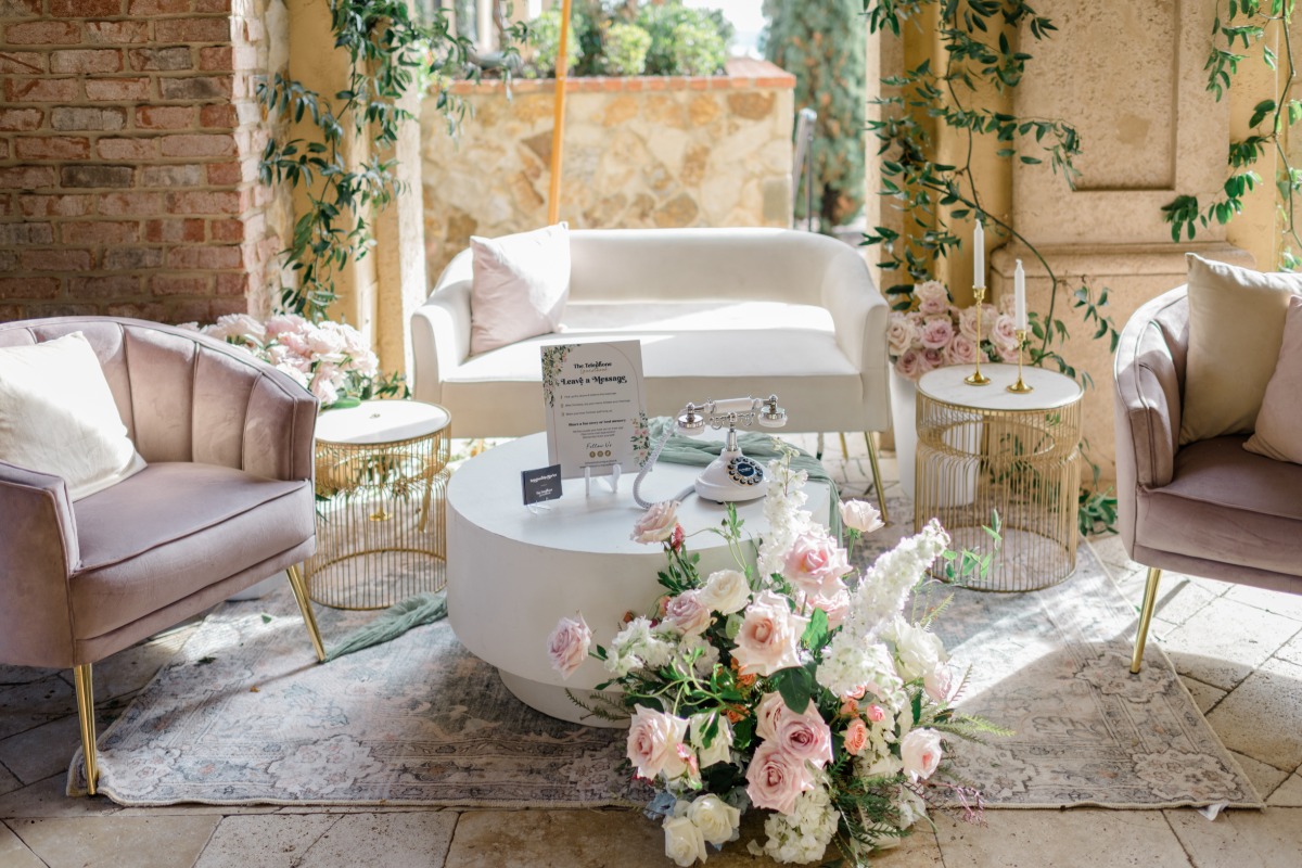 audio guest book lounge for wedding