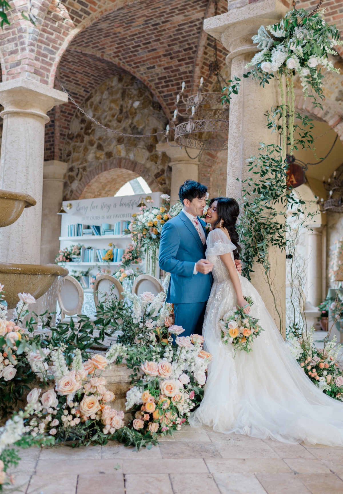 peach and sage wedding ideas