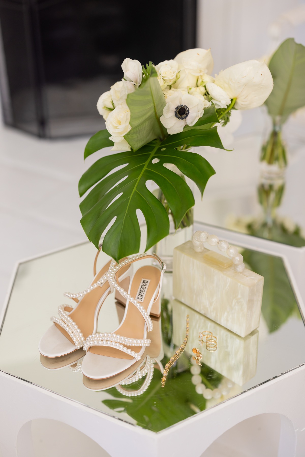 white tropical bridal bouquet