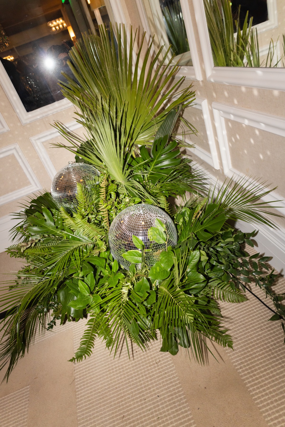 tropical disco wedding inspiration