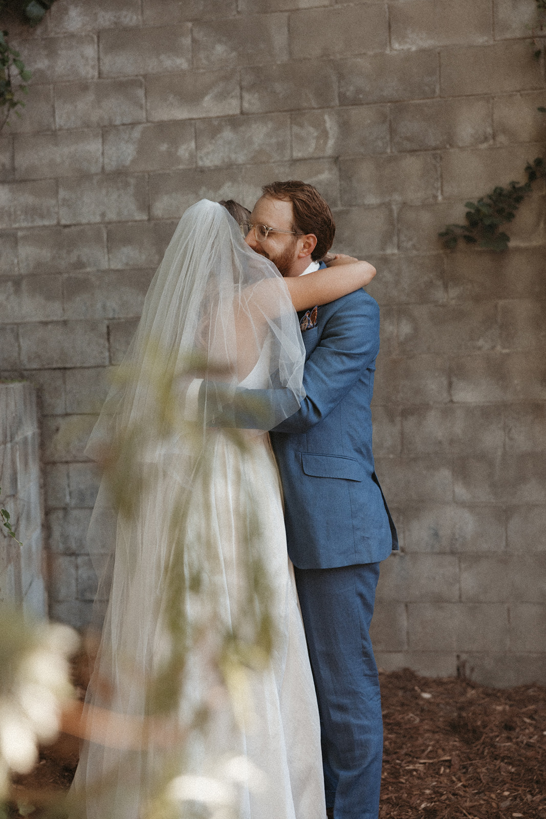 blue suit for groom