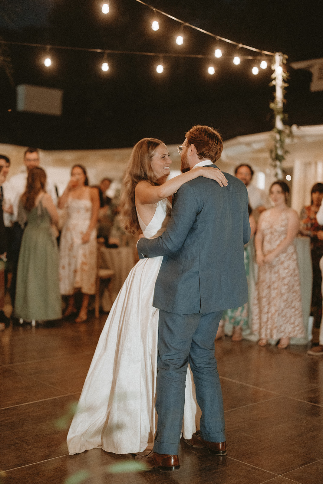 backyard wedding dance floor