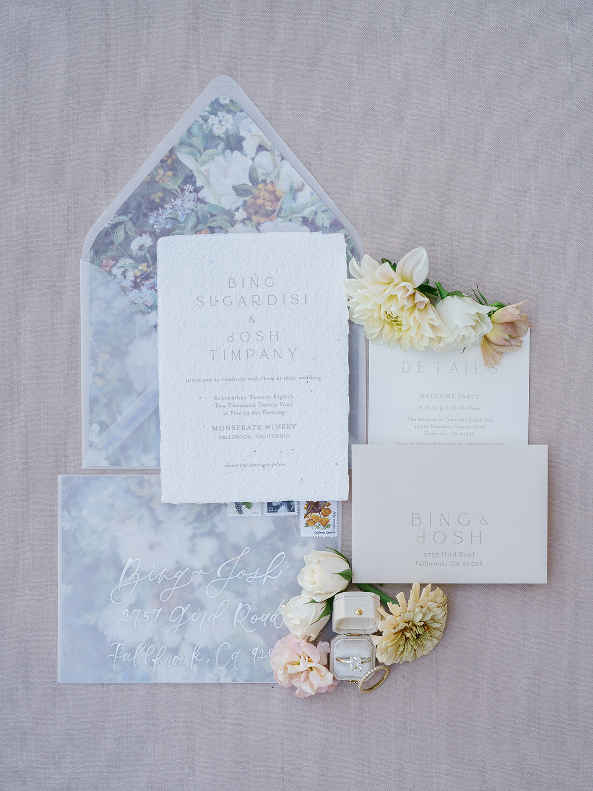 translucent wedding invitaions