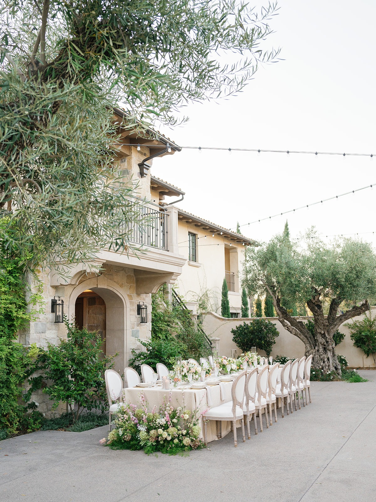 tuscan inspired wedding in california