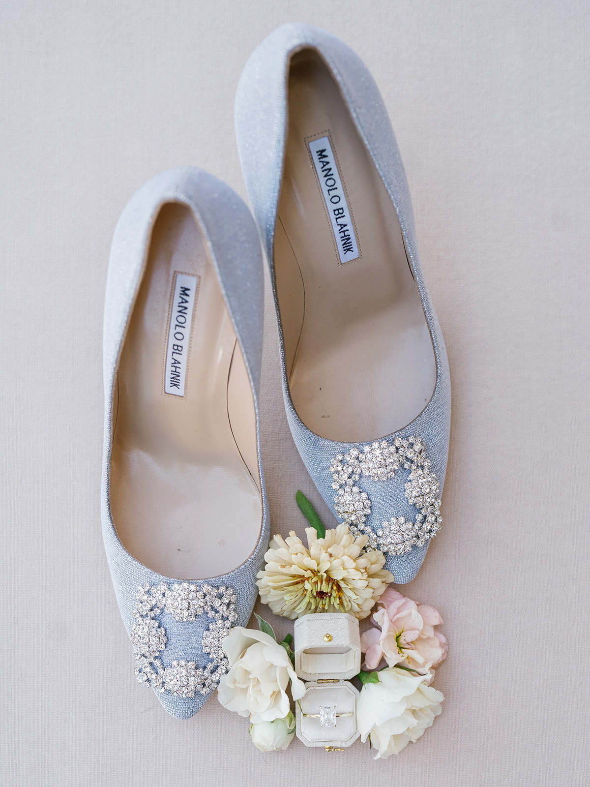 blue bridal manolo blahnik shoes