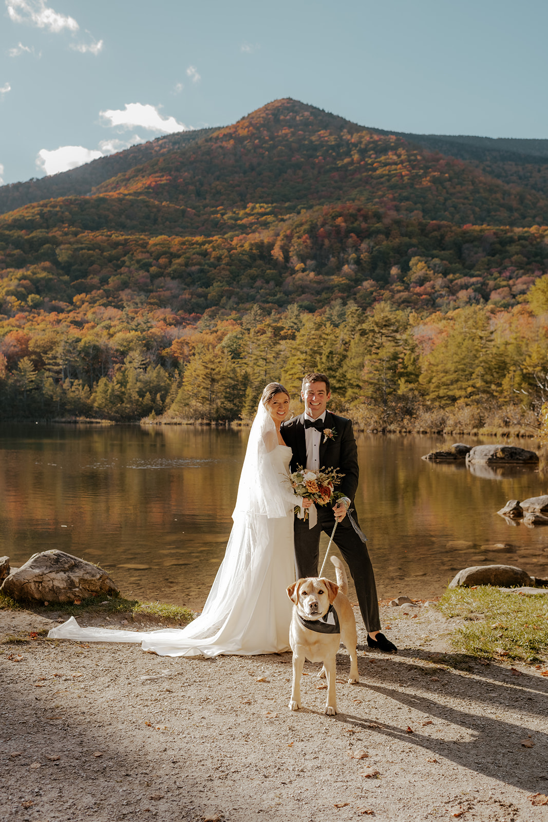 fall wedding inspiration at lake