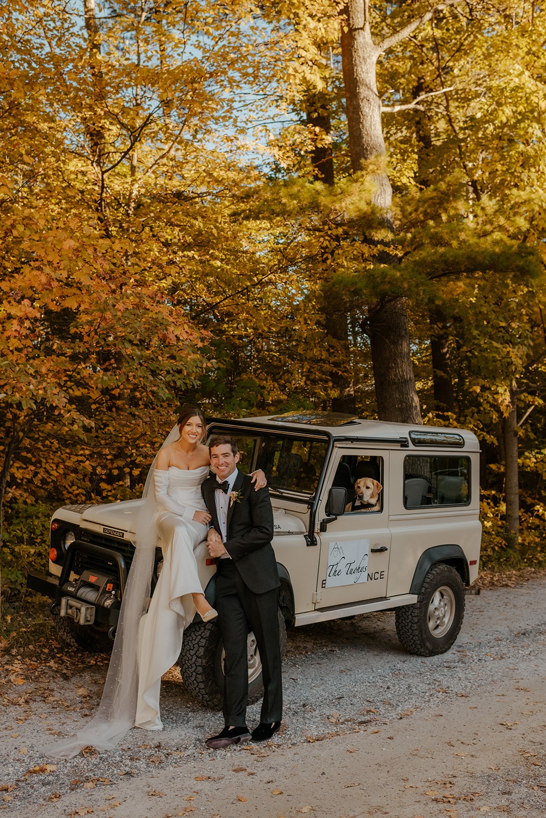 land rover get away car for wedding