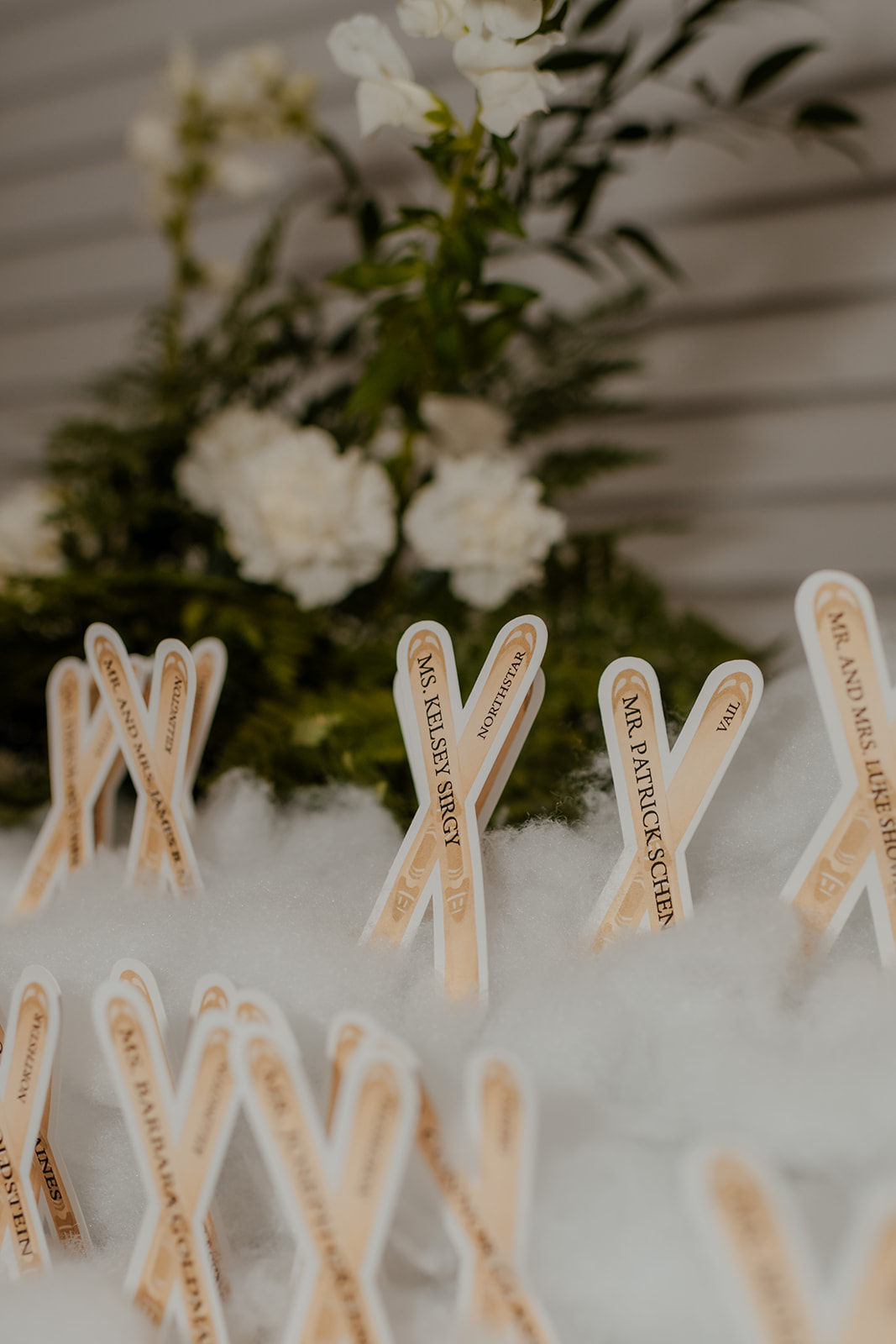adorable ski escort cards