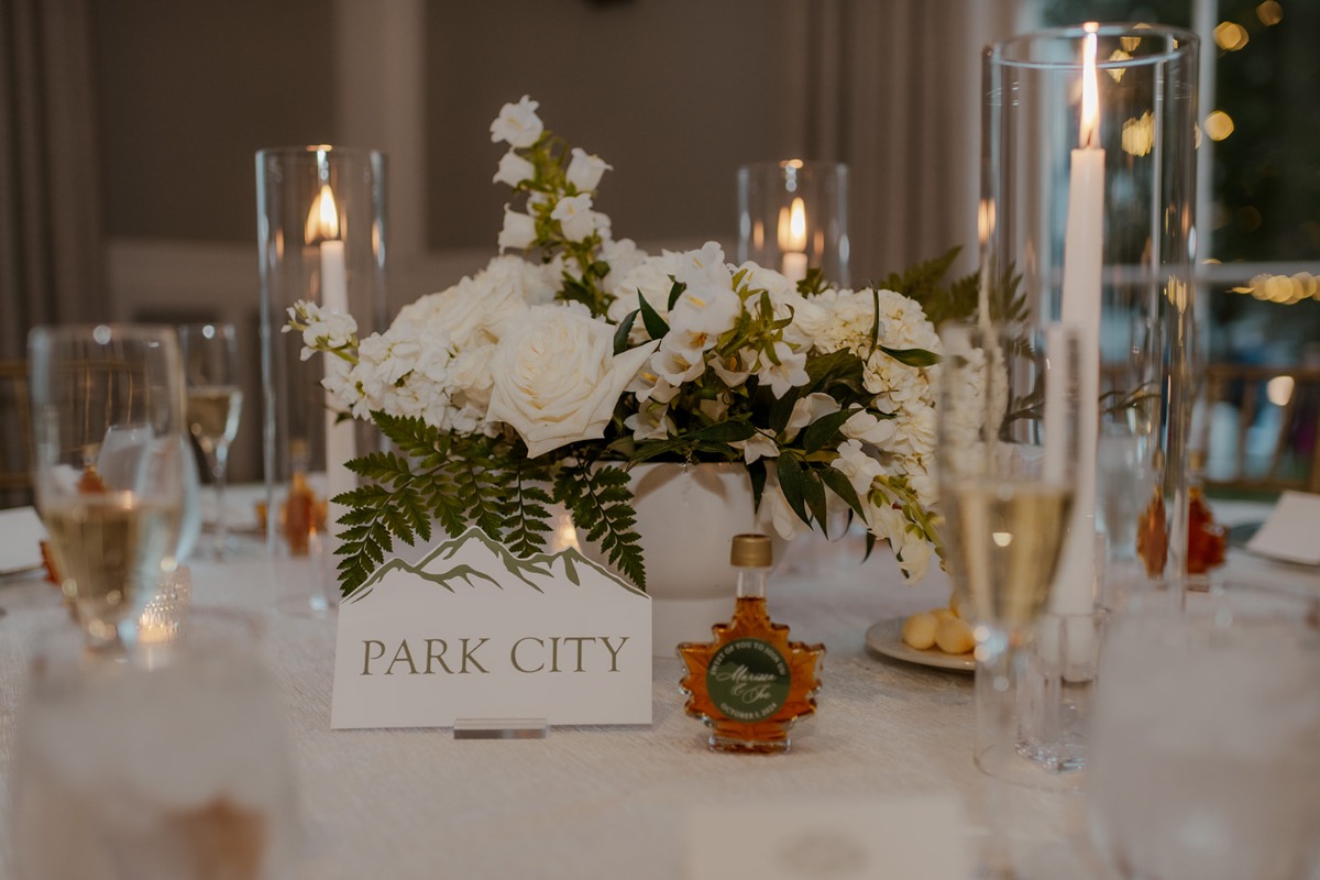 ski themed table names for wedding