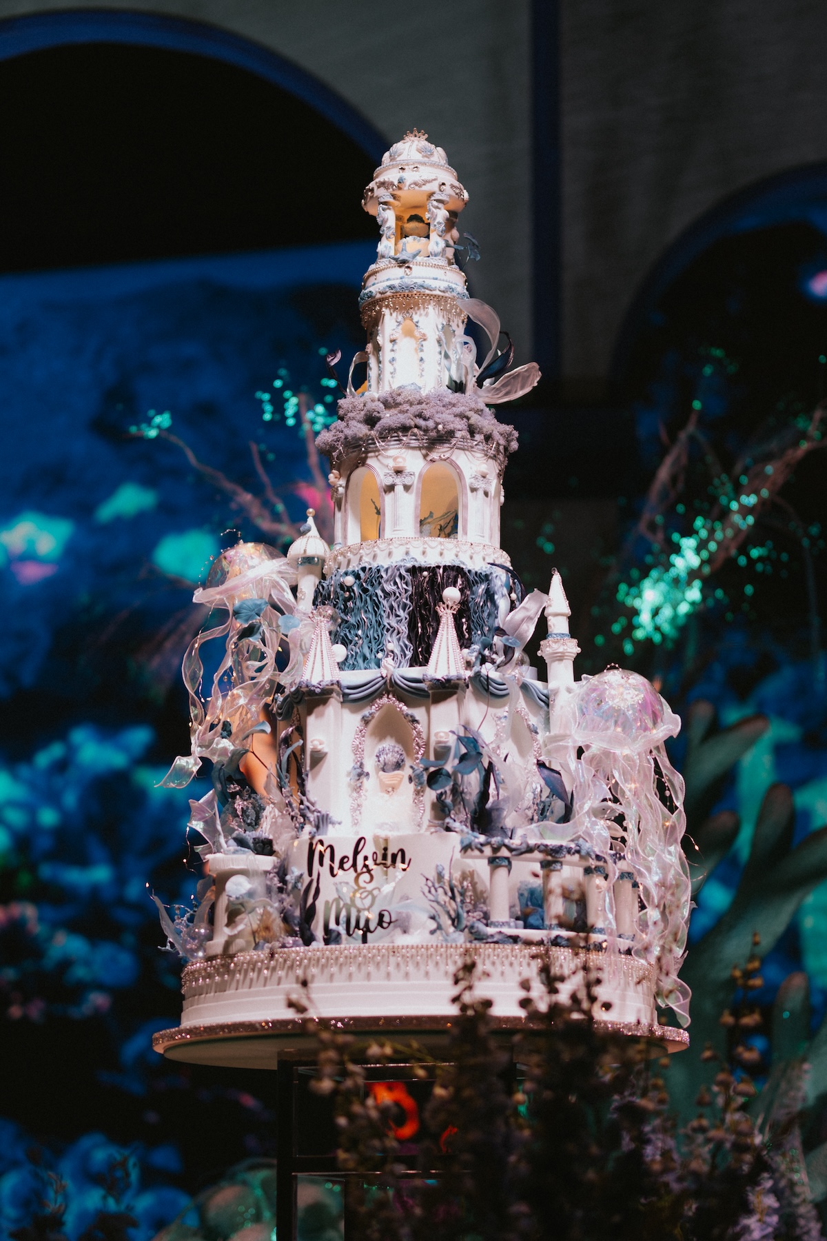 little mermaid wedding cake